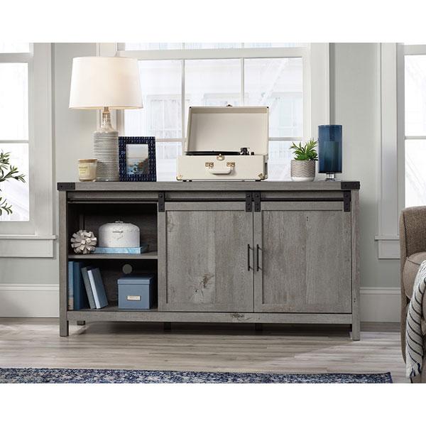 TV Credenza w/ Sliding Doors