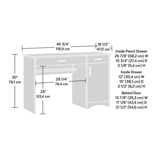 Home Office Desk with Drawers