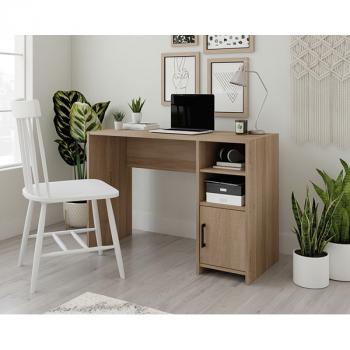 Oak Finish Computer Desk with Storage