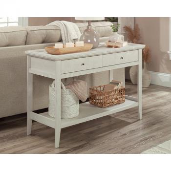 Console Table with Storage in Glacier Oak