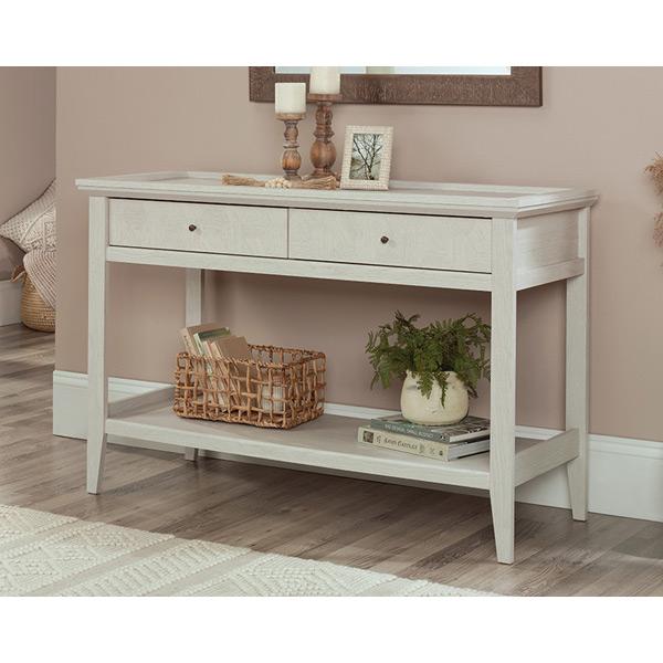 Console Table with Storage in Glacier Oak