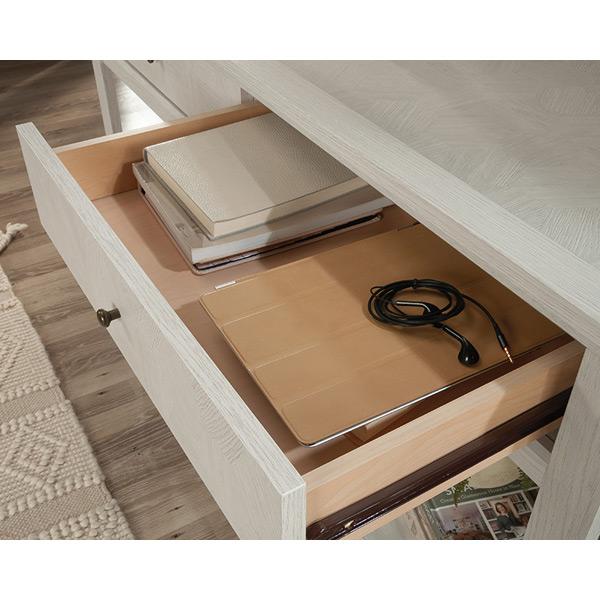 Console Table with Storage in Glacier Oak