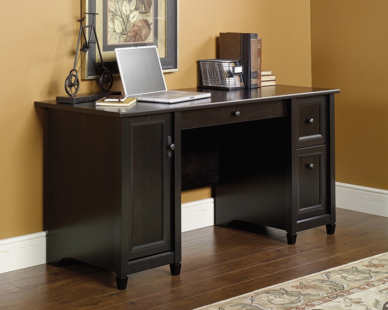 Sauder Edge Water Computer Desk - Estate Black