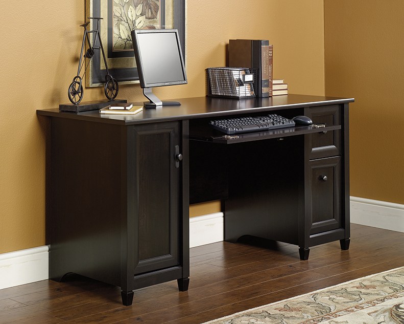 Sauder Edge Water Computer Desk - Estate Black