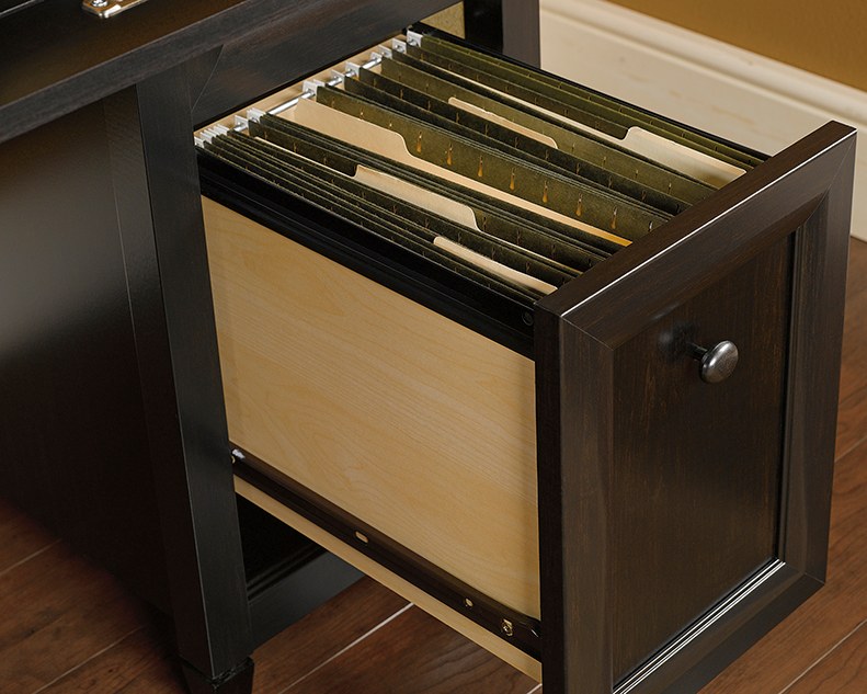 Sauder Edge Water Computer Desk - Estate Black