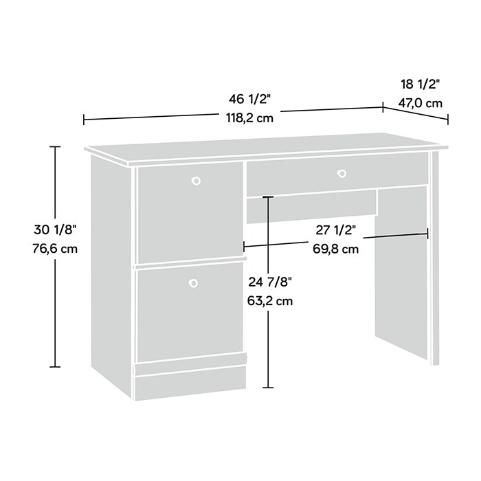 Sauder Select Computer Desk - Cinnamon Cherry