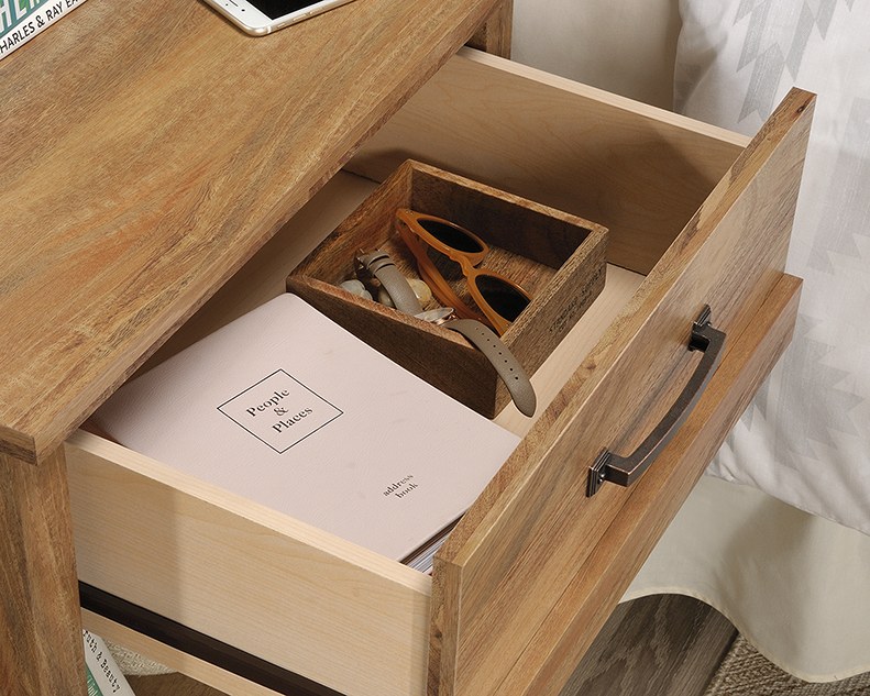 Sauder Cannery Bridge 1-Drawer Nightstand - Sindoori Mango