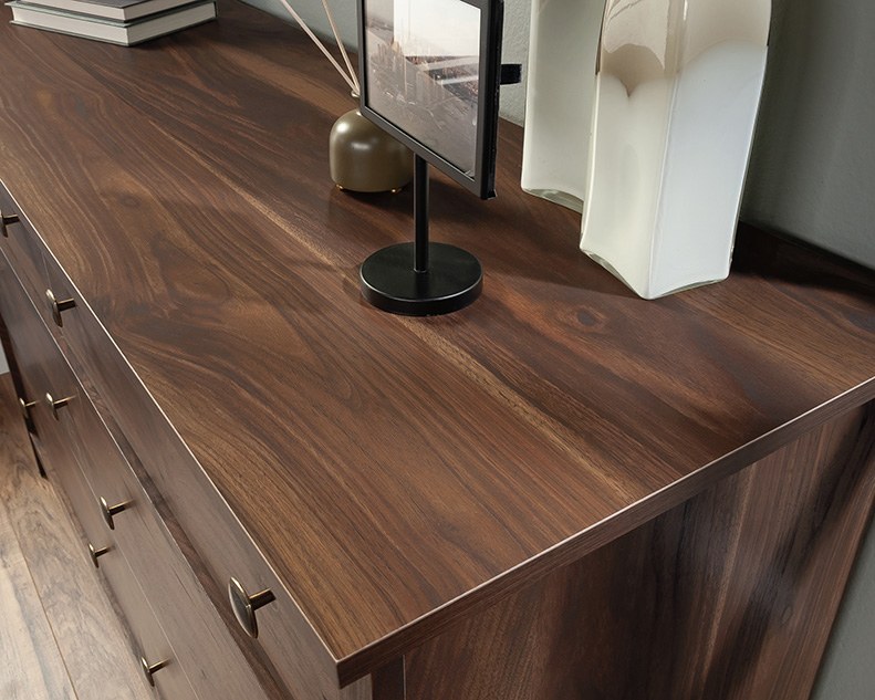 Sauder River Ranch 6-Drawer Dresser - Grand Walnut
