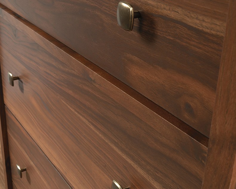 Sauder River Ranch 4-Drawer Chest - Grand Walnut