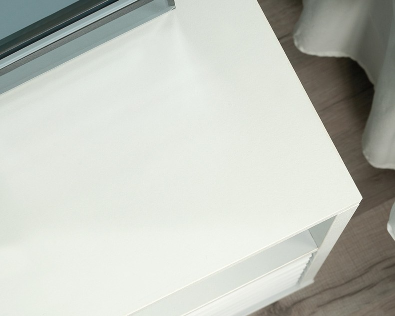 Sauder Morgan Main 1-Drawer Nightstand - White