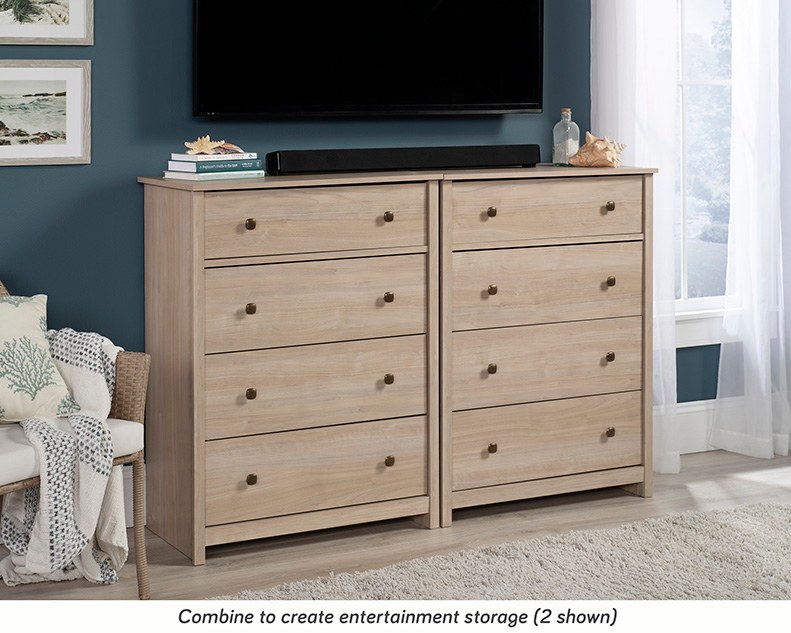 Sauder River Ranch 4-Drawer Chest - Harvest Walnut