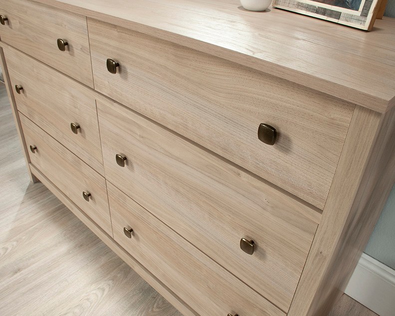 Sauder River Ranch 6-Drawer Dresser - Harvest Walnut