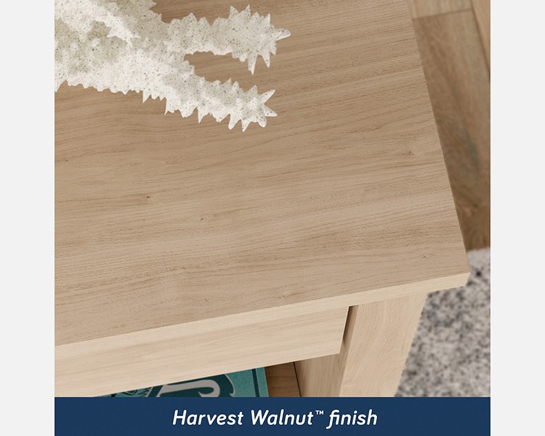 Sauder River Ranch 1-Drawer Nightstand - Harvest Walnut