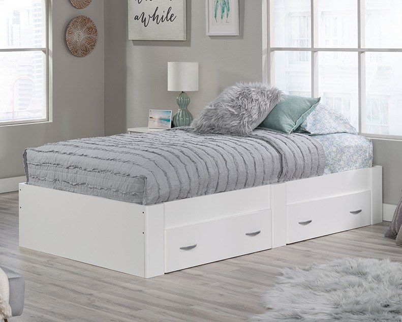 Sauder Beginnings Twin Platform Bed - Soft White