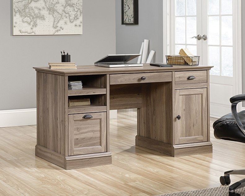 Sauder Barrister Lane Executive Desk - Salt Oak