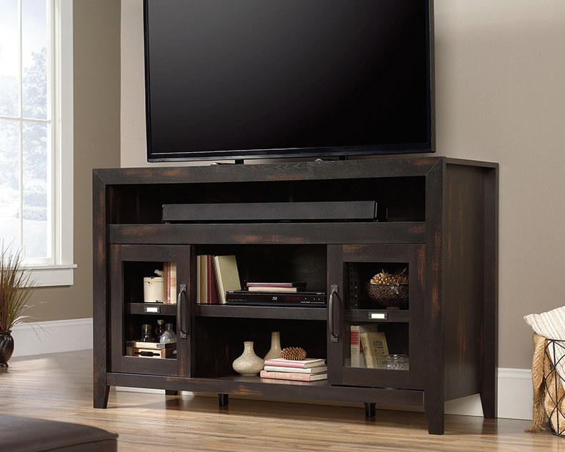 Sauder Credenza - Char Pine