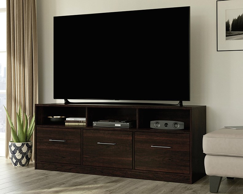 Sauder Beginnings Credenza - Cinnamon Cherry