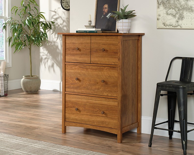 Sauder Drop Front Secretary Desk - Prairie Cherry