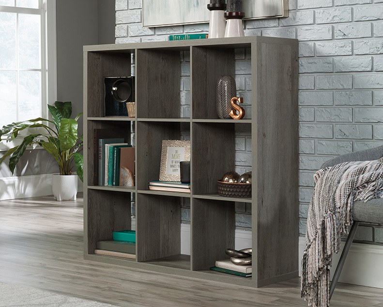 Sauder Select 9-Cube Organizer Storage Bookcase - Mystic Oak