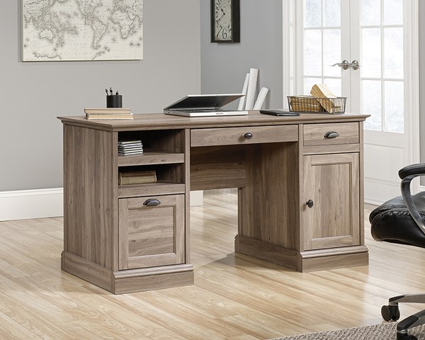 Sauder Barrister Lane Executive Desk - Salt Oak