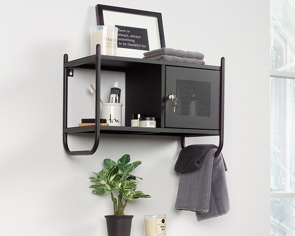 Sauder Wall Cabinet - Black