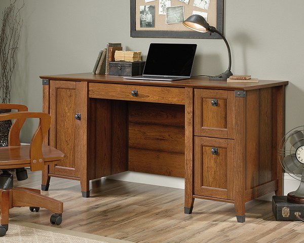 Sauder Carson Forge Computer Desk - Washington Cherry