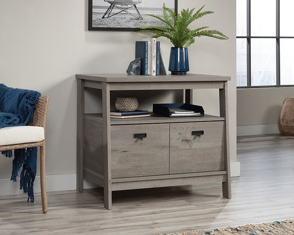 Sauder Trestle 1-Drawer Lateral Filing Cabinet - Mystic Oak
