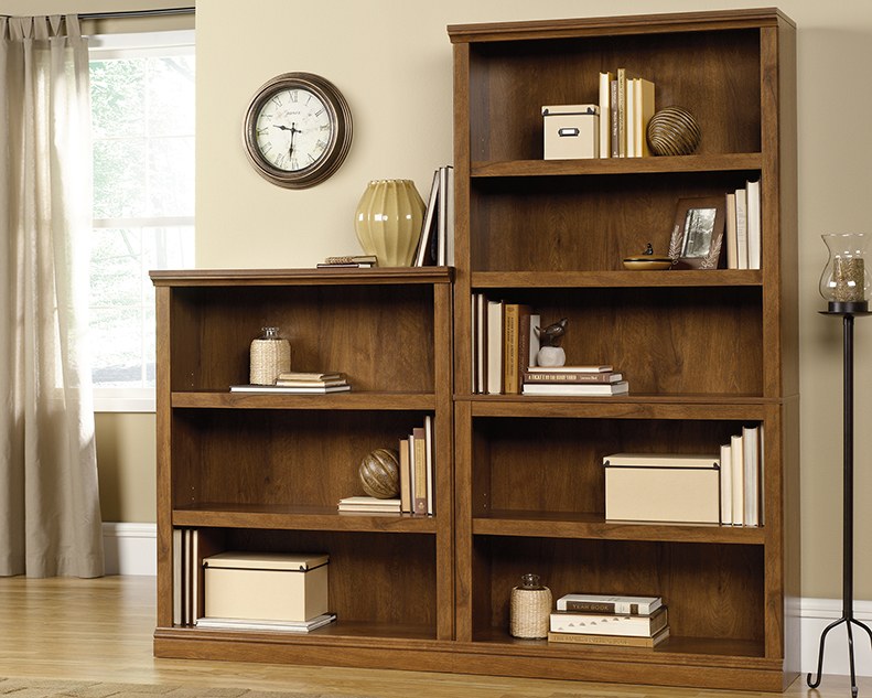 Sauder Select 3-Shelf Bookcase - Oiled Oak