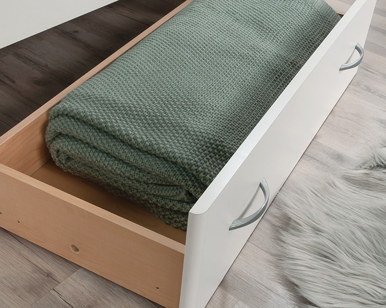 Sauder Beginnings Twin Platform Bed - Soft White