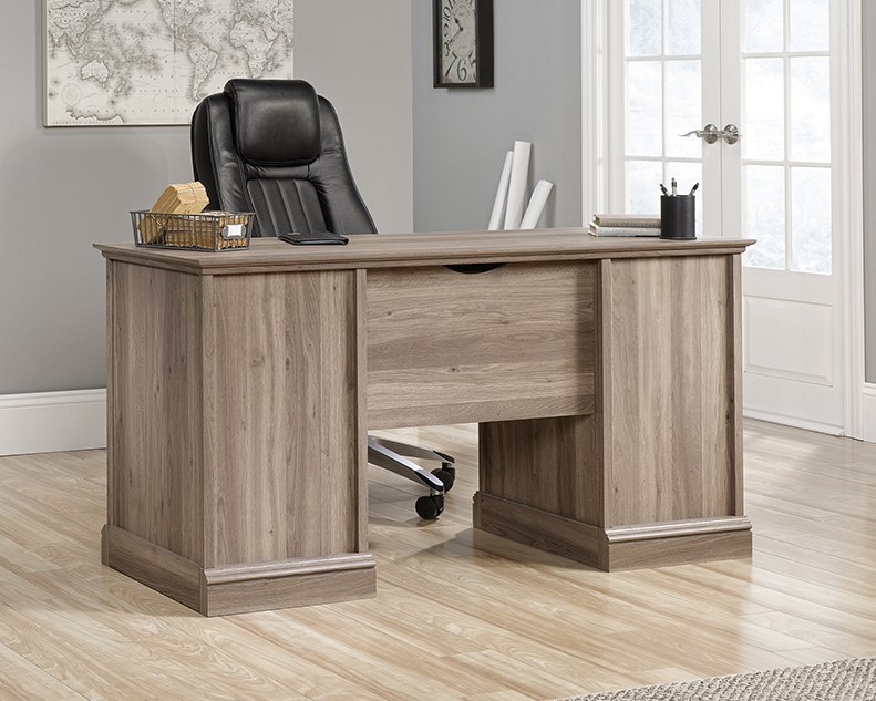 Sauder Barrister Lane Executive Desk - Salt Oak