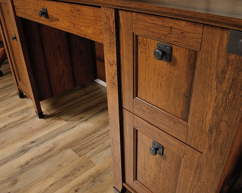 Sauder Carson Forge Computer Desk - Washington Cherry