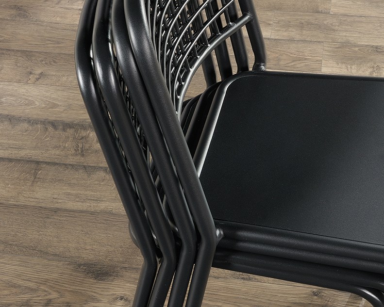 Sauder Metal Chair (set of 2) - Black