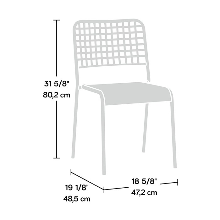 Sauder Metal Chair (set of 2) - Black