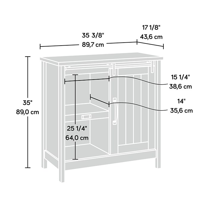 Sauder Accent Storage Cabinet - Craftsman Oak
