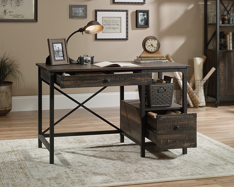 Sauder Desk - Carbon Oak