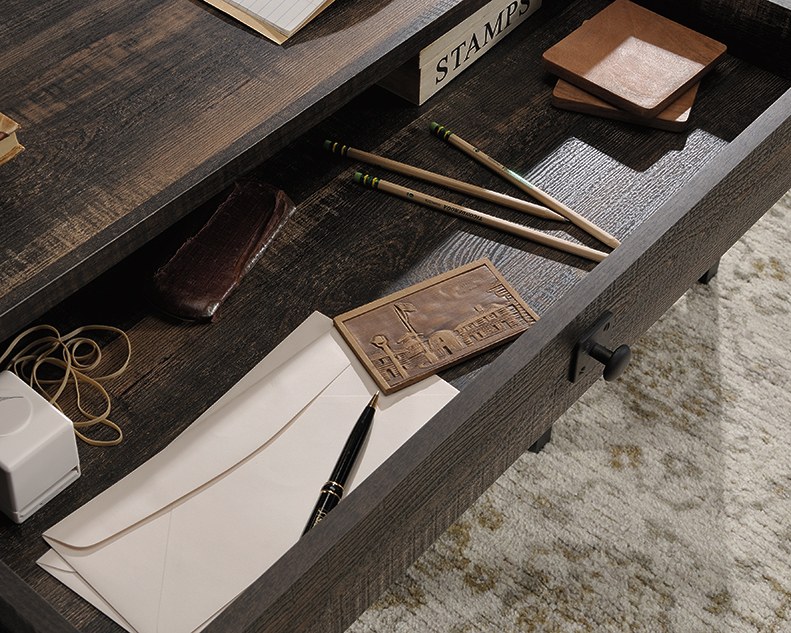 Sauder Desk - Carbon Oak