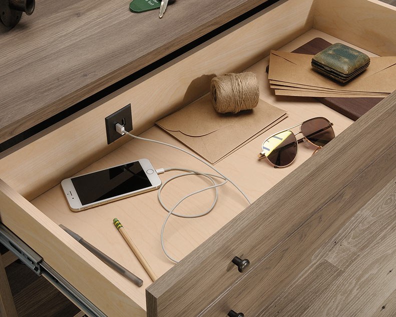 Sauder Barrister Lane Entryway Storage - Salt Oak