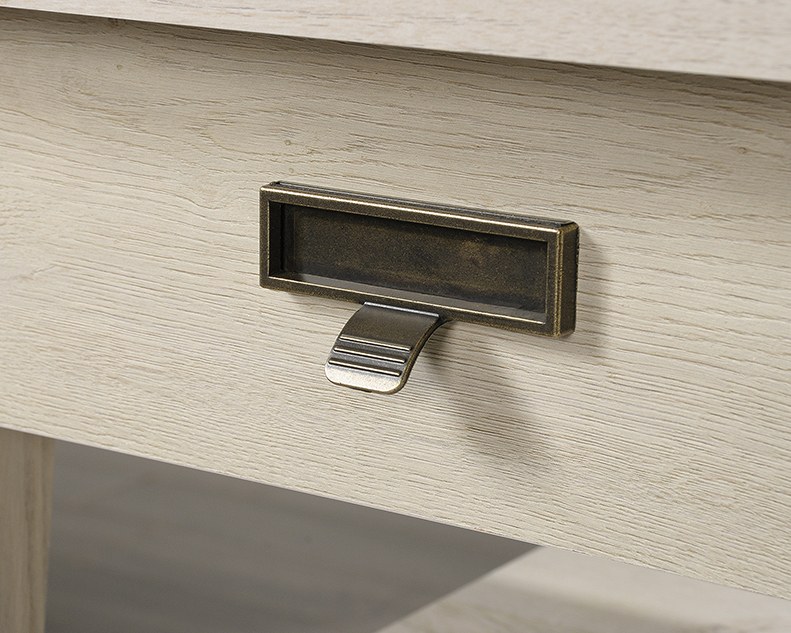 Sauder Trestle Executive Desk - Chalked Chestnut