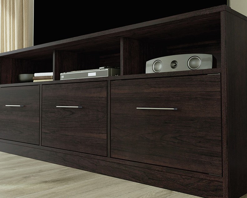 Sauder Beginnings Credenza - Cinnamon Cherry