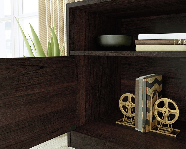 Sauder Beginnings Credenza - Cinnamon Cherry