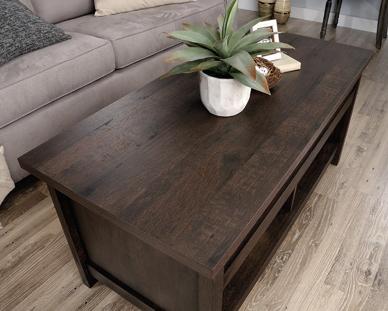 Sauder Cannery Bridge Lift-top Coffee Table - Coffee Oak