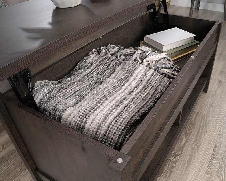 Sauder Cannery Bridge Lift-top Coffee Table - Coffee Oak