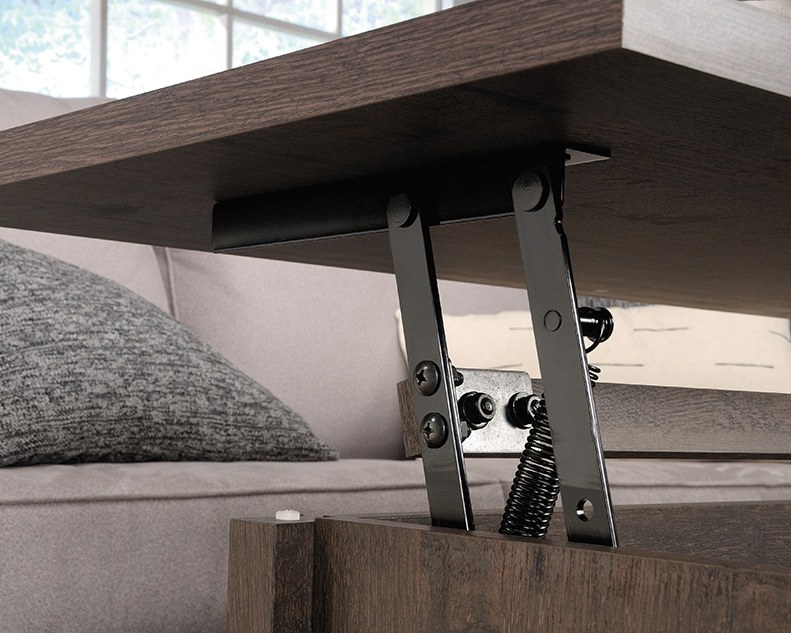 Sauder Cannery Bridge Lift-top Coffee Table - Coffee Oak