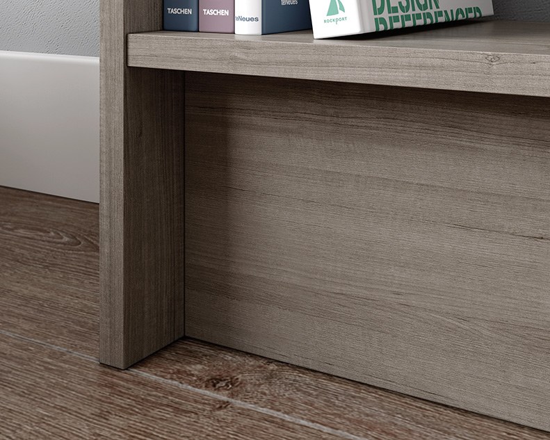Sauder Beginnings Wall System TV Credenza - Silver Sycamore