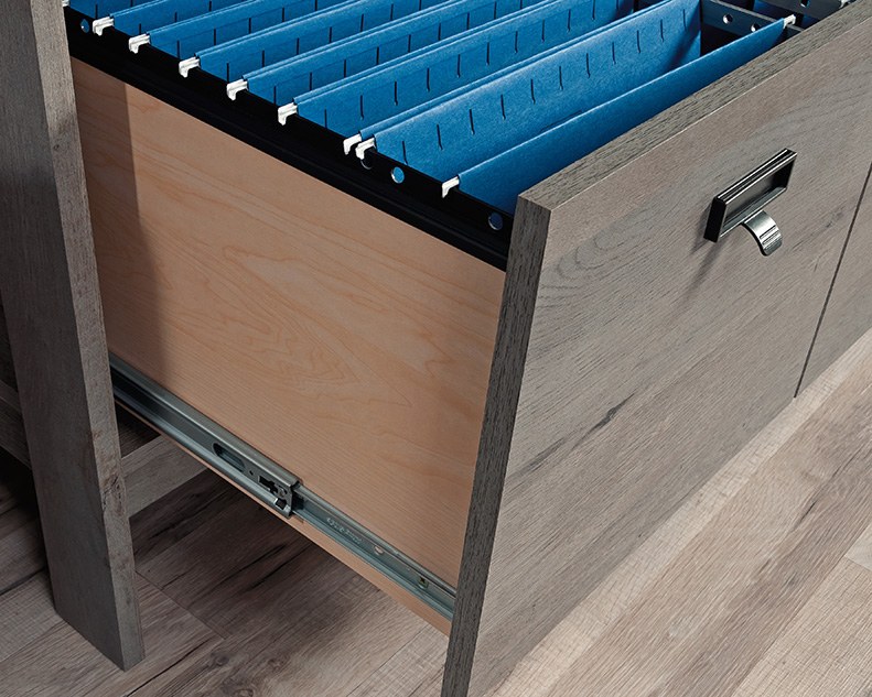 Sauder Trestle 1-Drawer Lateral Filing Cabinet - Mystic Oak