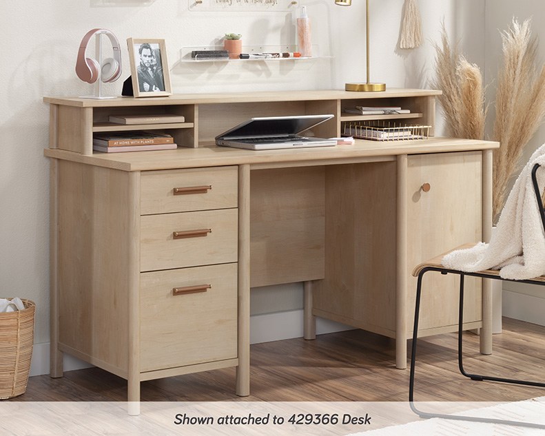 Sauder Whitaker Point Desktop Hutch Organizer - Natural Maple