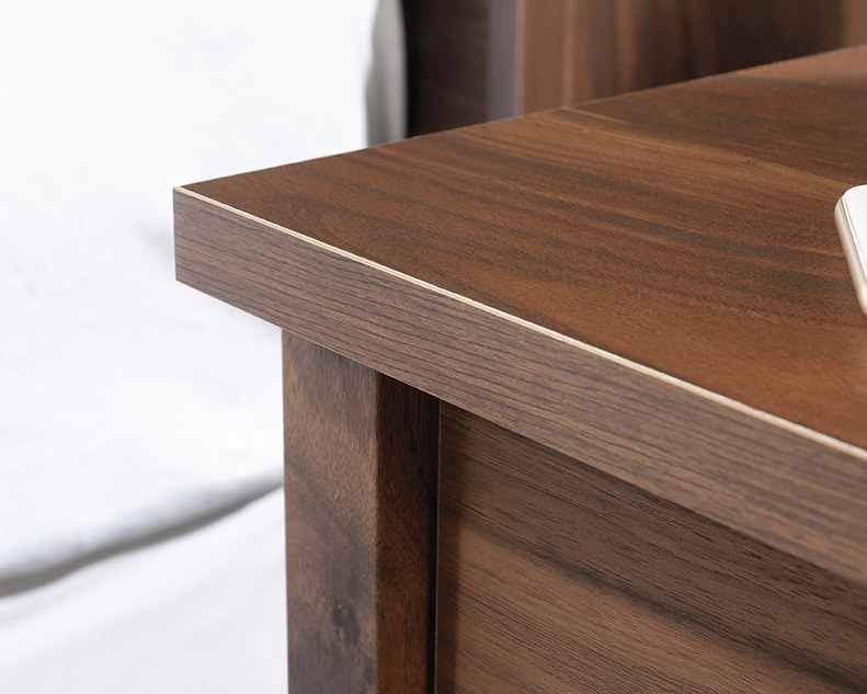 Sauder River Ranch Night Stand with Drawer - Grand Walnut