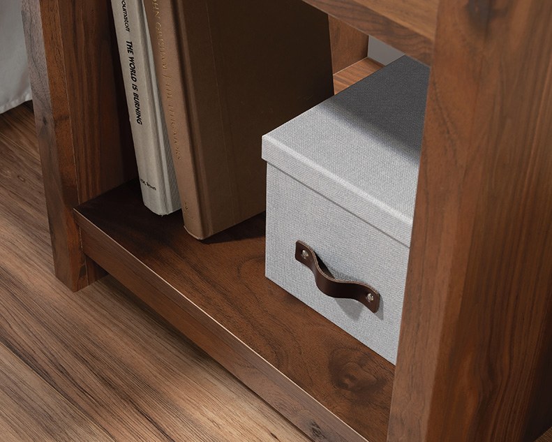 Sauder River Ranch Night Stand with Drawer - Grand Walnut