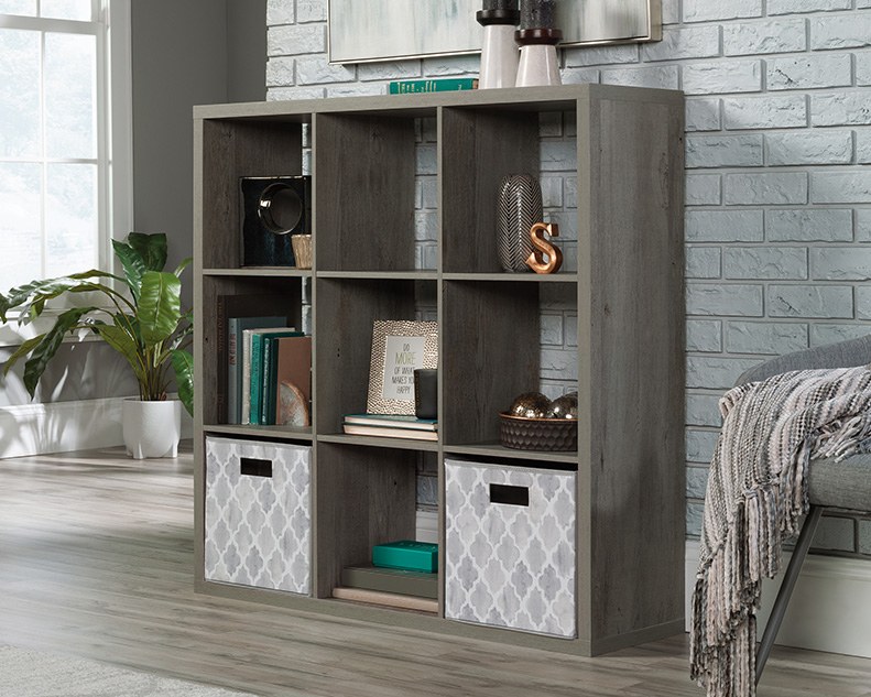 Sauder Select 9-Cube Organizer Storage Bookcase - Mystic Oak