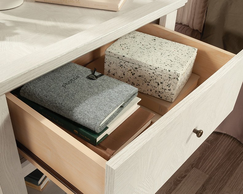 Sauder 1-Drawer Night Stand - Glacier Oak